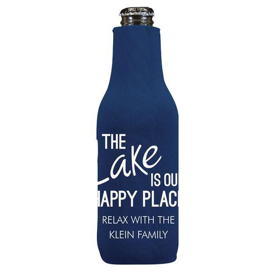 The Lake is Our Happy Place Bottle Huggers